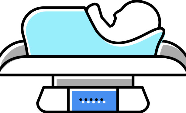 宝宝体重秤工具彩色图标图片下载