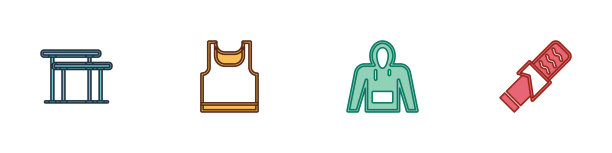 设置高低杠无袖t恤和卫衣图片下载