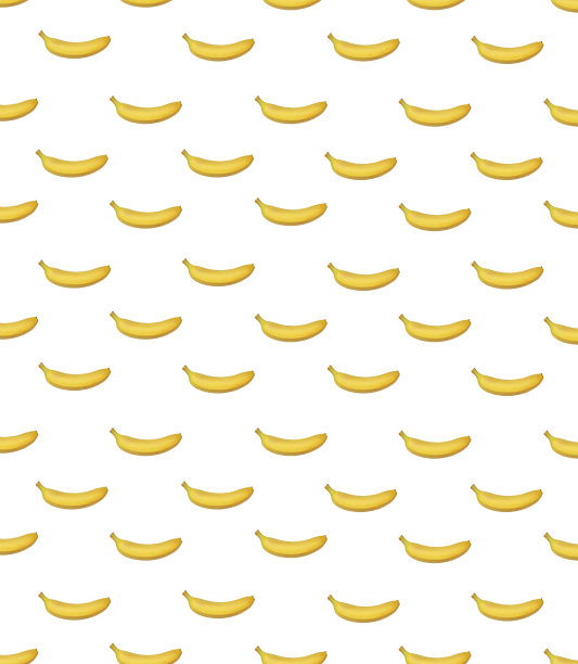 白色背景上的香蕉艺术图案。用于织物、纺织、包装印花图片下载