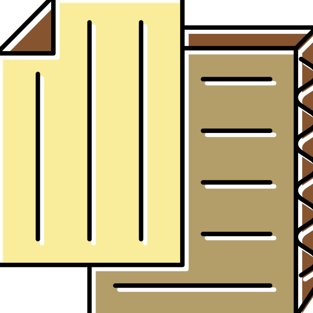 纸板纸清单颜色图标图片下载