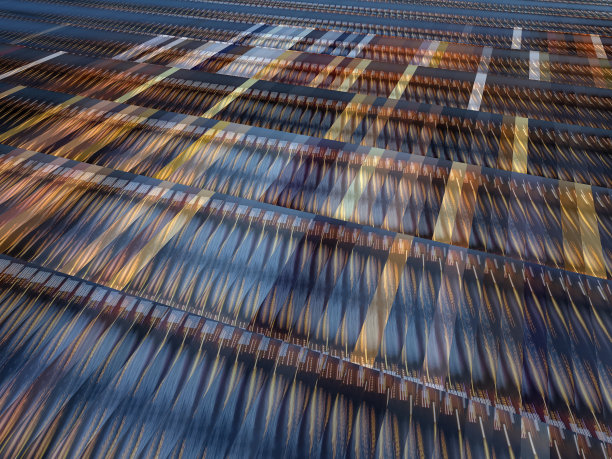 设计灵感来源于蓝灰色和金橙色的彩色图案图片下载