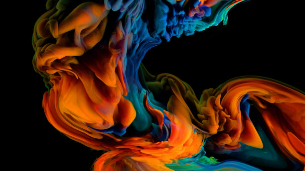 现代色彩设计背景，渐变色彩丰富的抽象背景，流畅放松的概念，图片下载