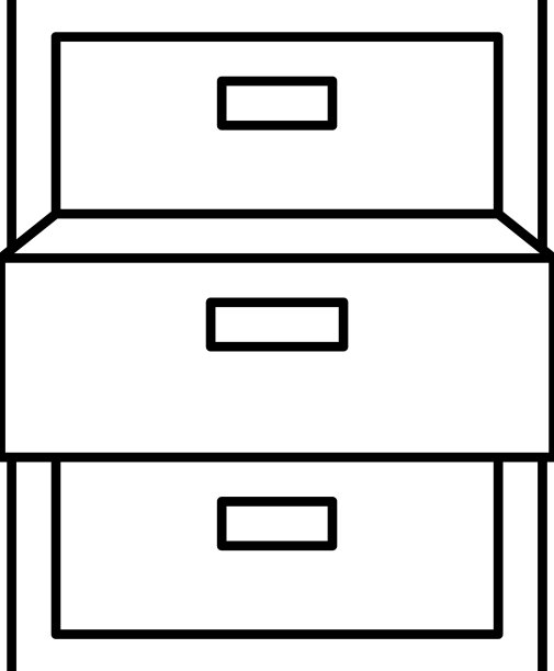 抽屉打开线图标图片下载