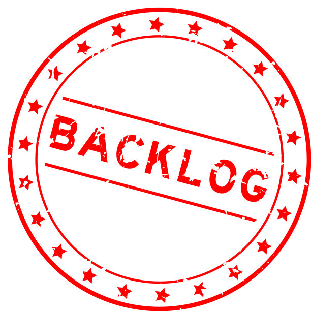 垃圾红色积压字圆形橡胶印章图片下载