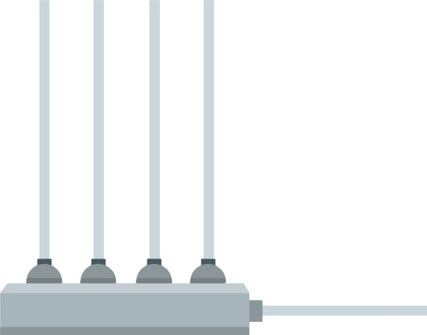 许多插口要插电线图片下载