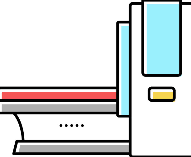 磁共振医疗器械彩色图标图片下载