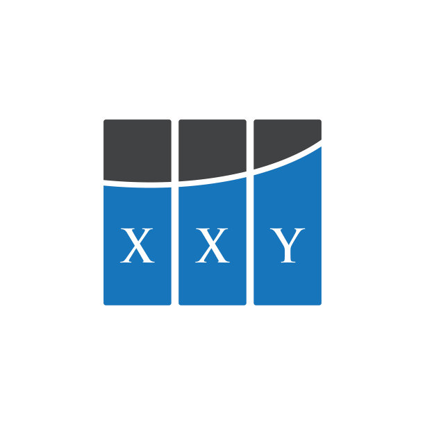 白色背景上的XXY字母标志设计图片下载