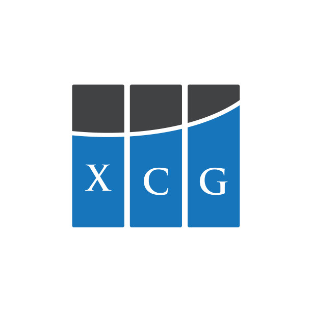 白色背景XCG字母标志设计图片下载
