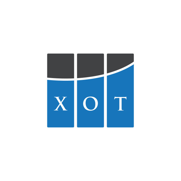 白色背景上的XOT字母标志设计图片下载