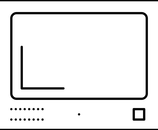 电视在汽车旅馆房间线图标图片下载