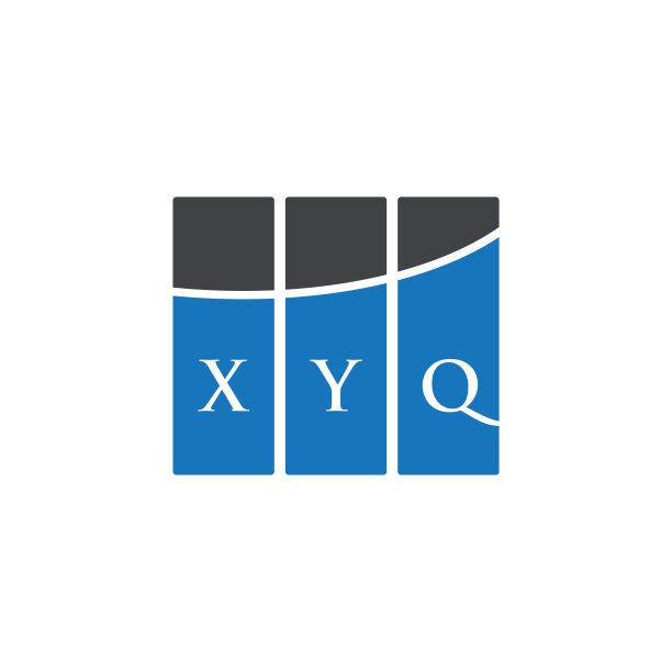 白色背景Xyq字母logo设计图片下载