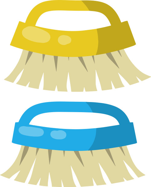 一套用于湿屋清洁和清扫的刷子图片下载