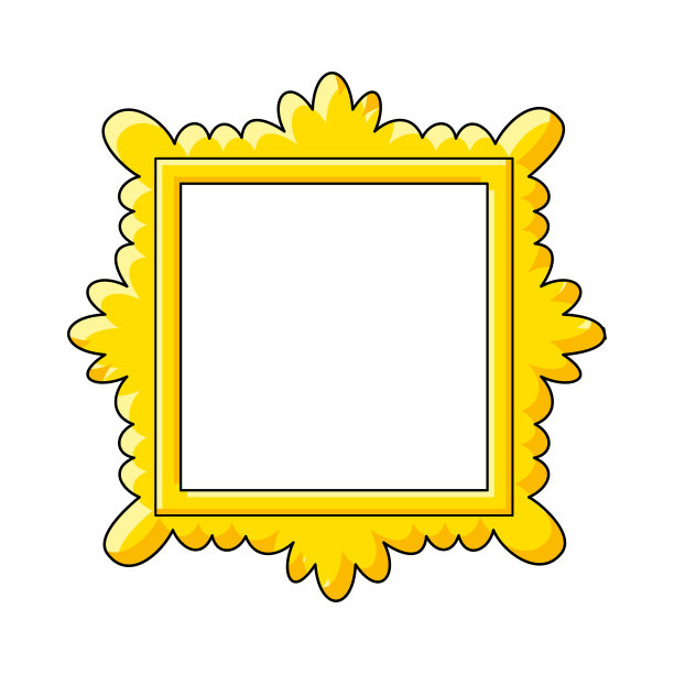 金色画框图片下载