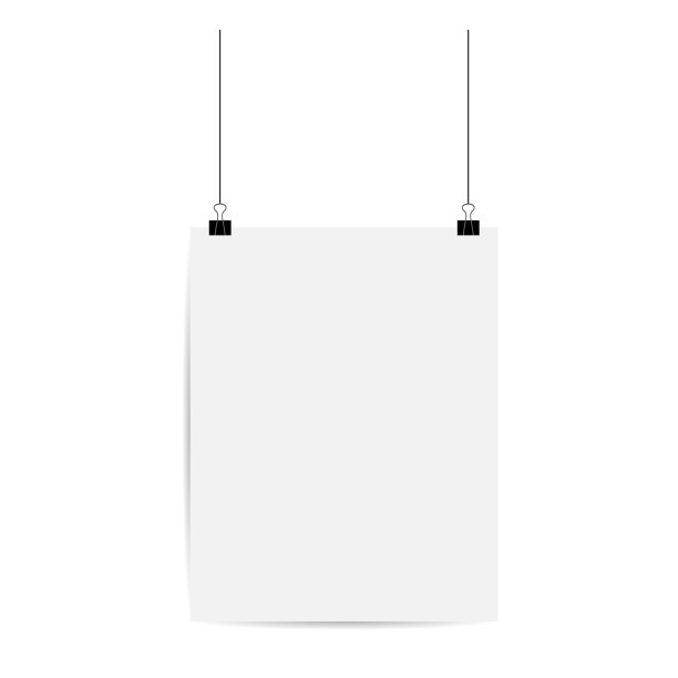 海报模型挂纸空白夹页图片下载