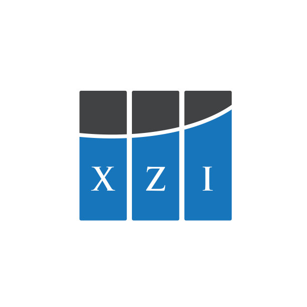 白色背景上的XZI字母标志设计图片下载