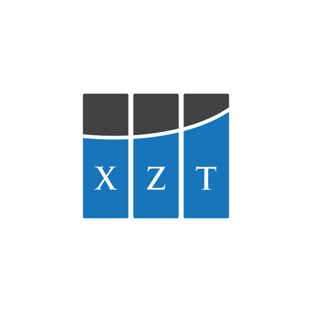 白色背景上的XZT字母Logo设计图片下载
