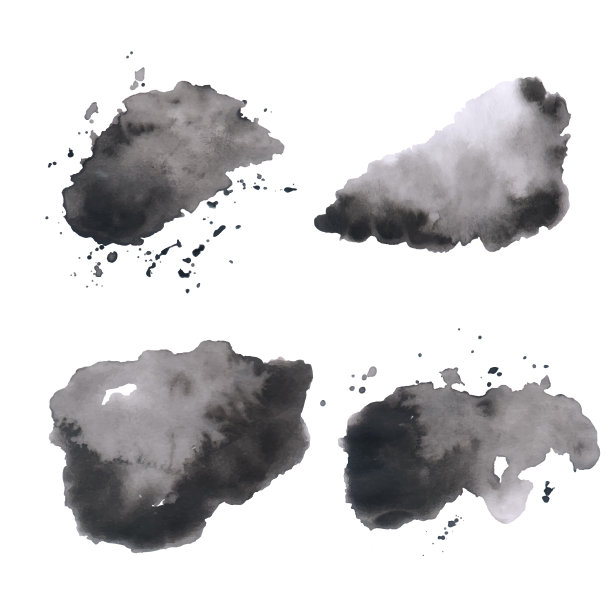 设置矢量抽象点水彩在灰色黑色的颜色图片下载