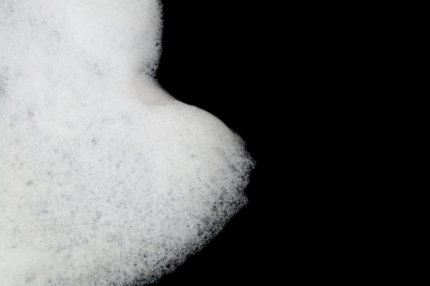 肥皂或洗发水泡沫黑色泡沫与复制空间图片下载