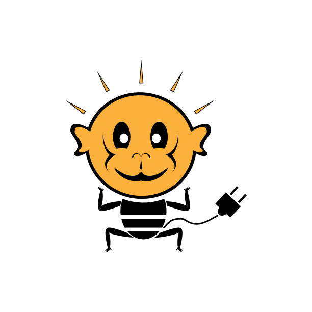 一个有创意的猴子灯泡图片下载