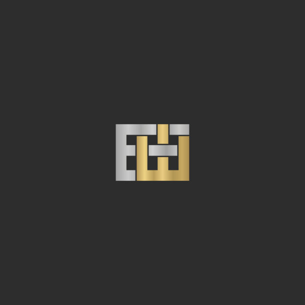 EW WE E W首字母标志图片下载