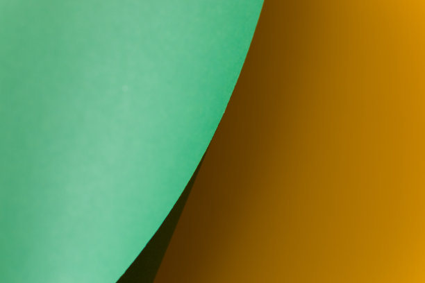 分割抽象的绿色和黄色背景图片下载