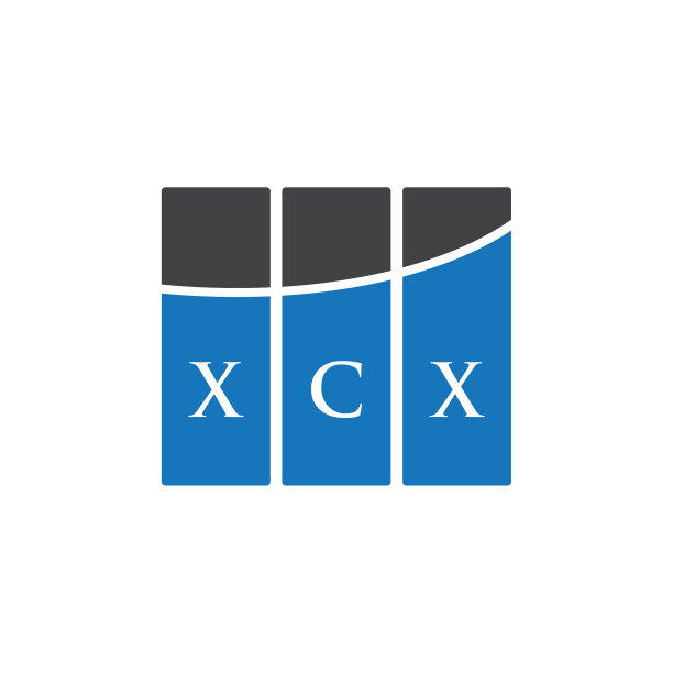 白色背景XCX字母logo设计图片下载