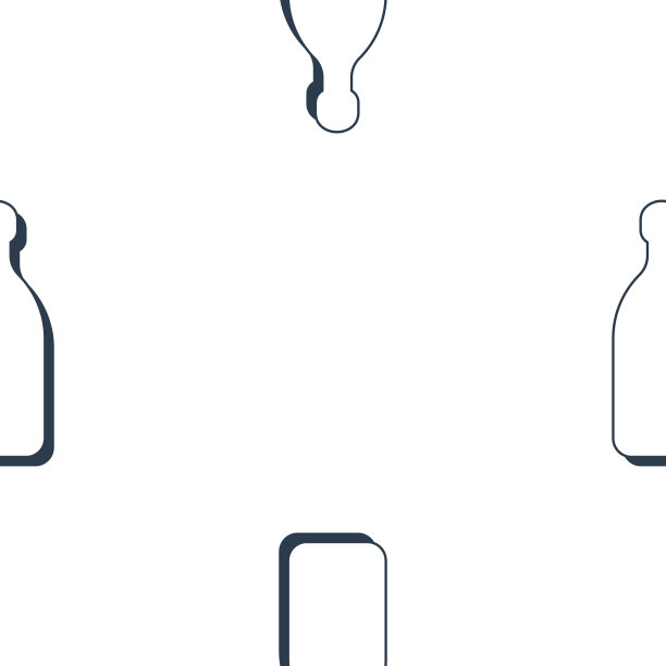 龙舌兰瓶无缝图案线条艺术风格图片下载