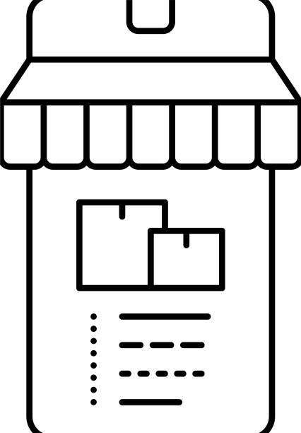 配送店部门线图标图片下载