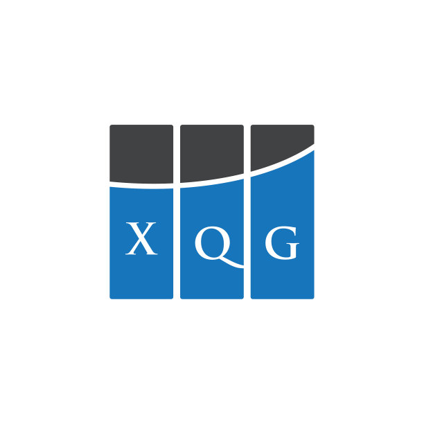 白色背景上的XQG字母标志设计图片下载