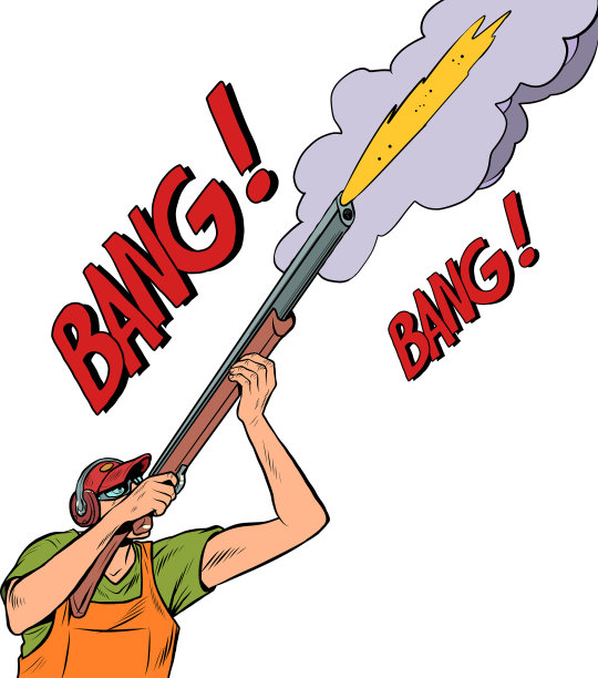 用枪或猎人射击的运动图片下载