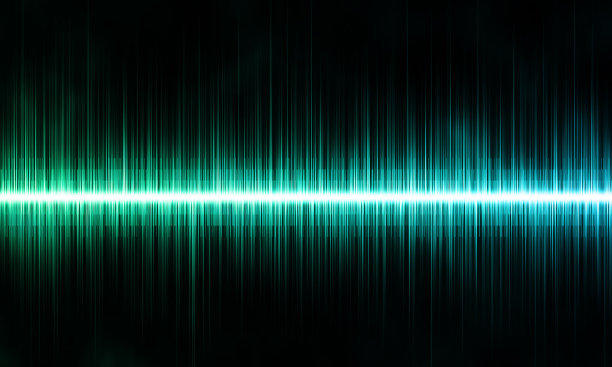 彩色节奏声波。语音识别的概念。图片下载