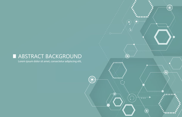 几何六边形技术的未来背景图片下载