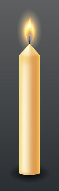 燃烧着高大的蜡烛，蜡黄的蜡烛，金黄的图片下载