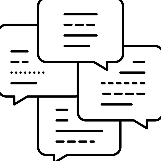 会话和聊天休闲线图标图片下载