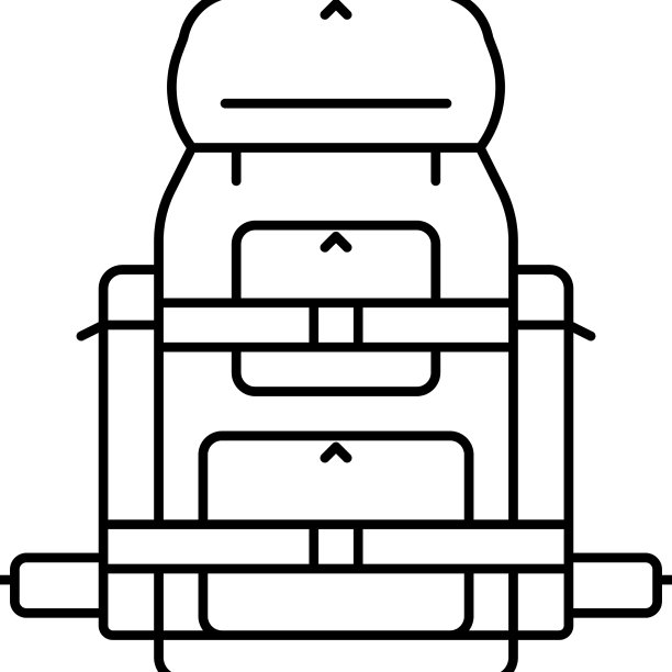 Camp pack line图标图片下载