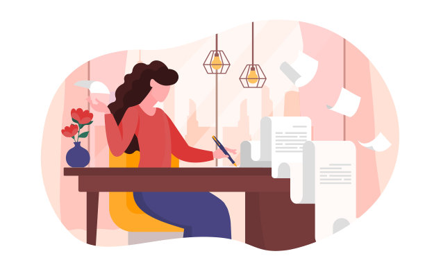 办公室创意作家图片下载