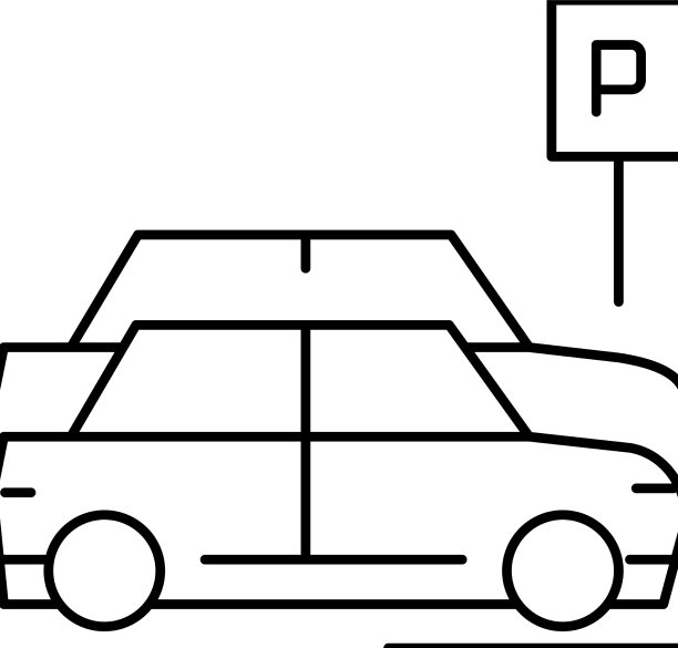 街道停车线图标图片下载