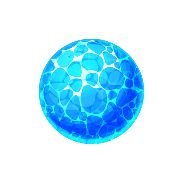 卡通行星的海洋水隔离液体地球图片下载