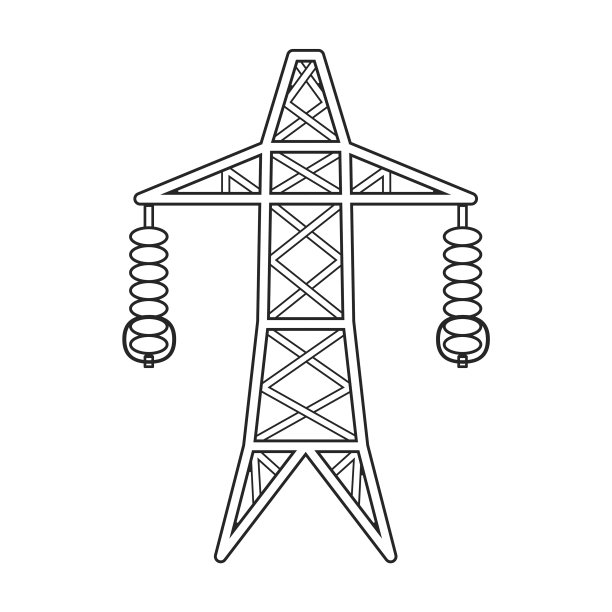 太阳能电池板轮廓图标图片下载