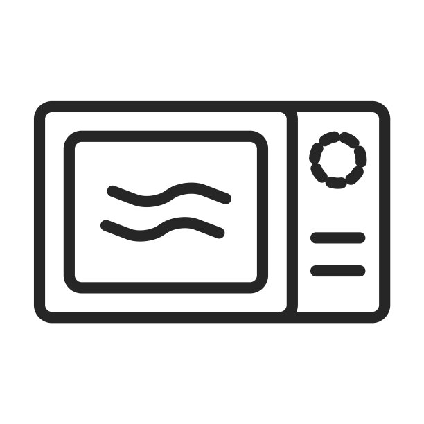 微波轮廓图标图片下载