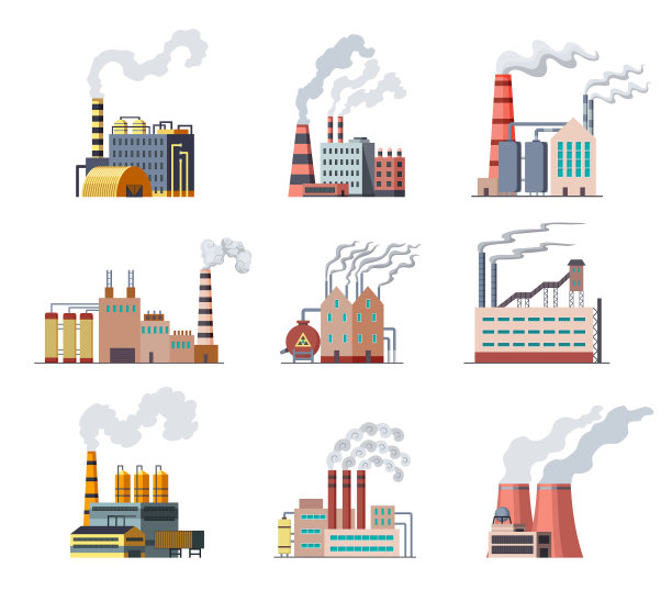 图标集工业工厂制造图片下载