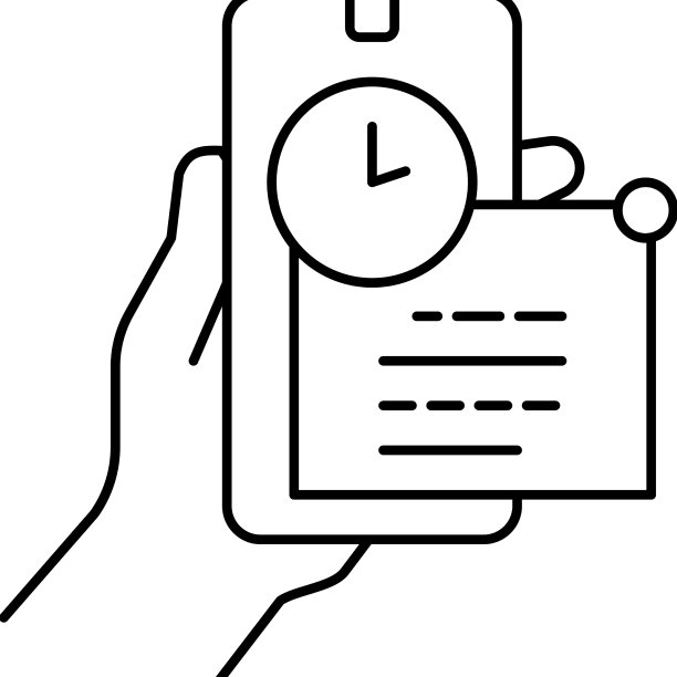 消息短暂线图标图片下载