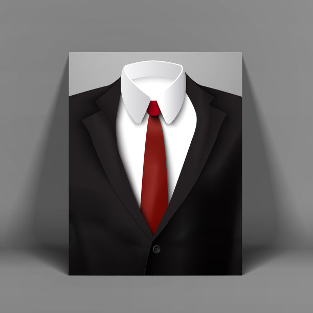 黑色时尚的商业男子海报图片下载