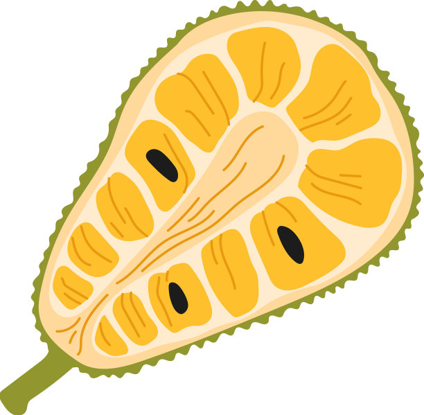 榴莲热带水果半切异域美食甜点图片下载