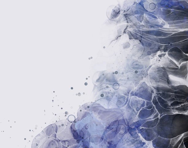 醇墨画风插图黑浪图片下载