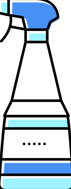 皱纹平滑喷颜色图标图片下载