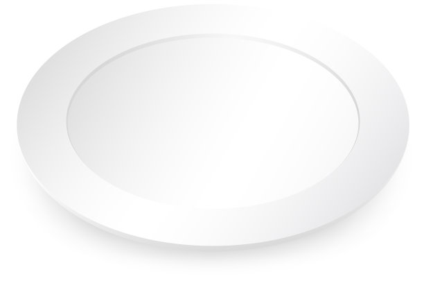 孤立白色圆板图片下载