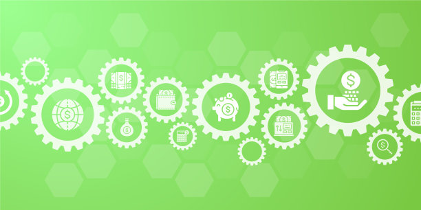 货币和银行网站横幅设计模板图片下载