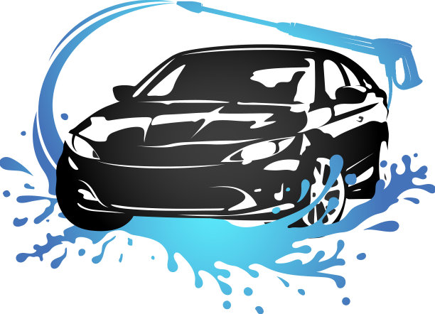 无触摸洗车标志洗车图片下载