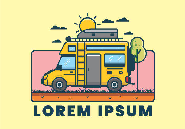 房车与屋顶箱平图片下载